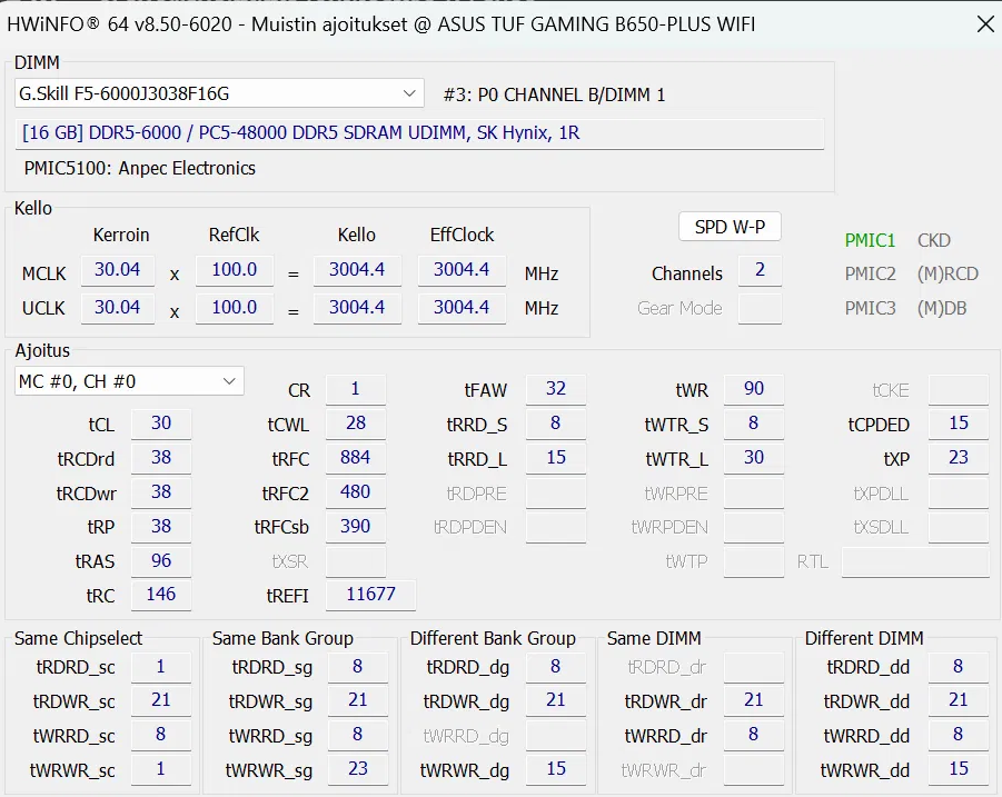 G.Skill Trident Z5 Neo RGB DDR5 32GB (2x16GB) 6000MHz CL30 – testattu, 6 kk takuu - Image 5