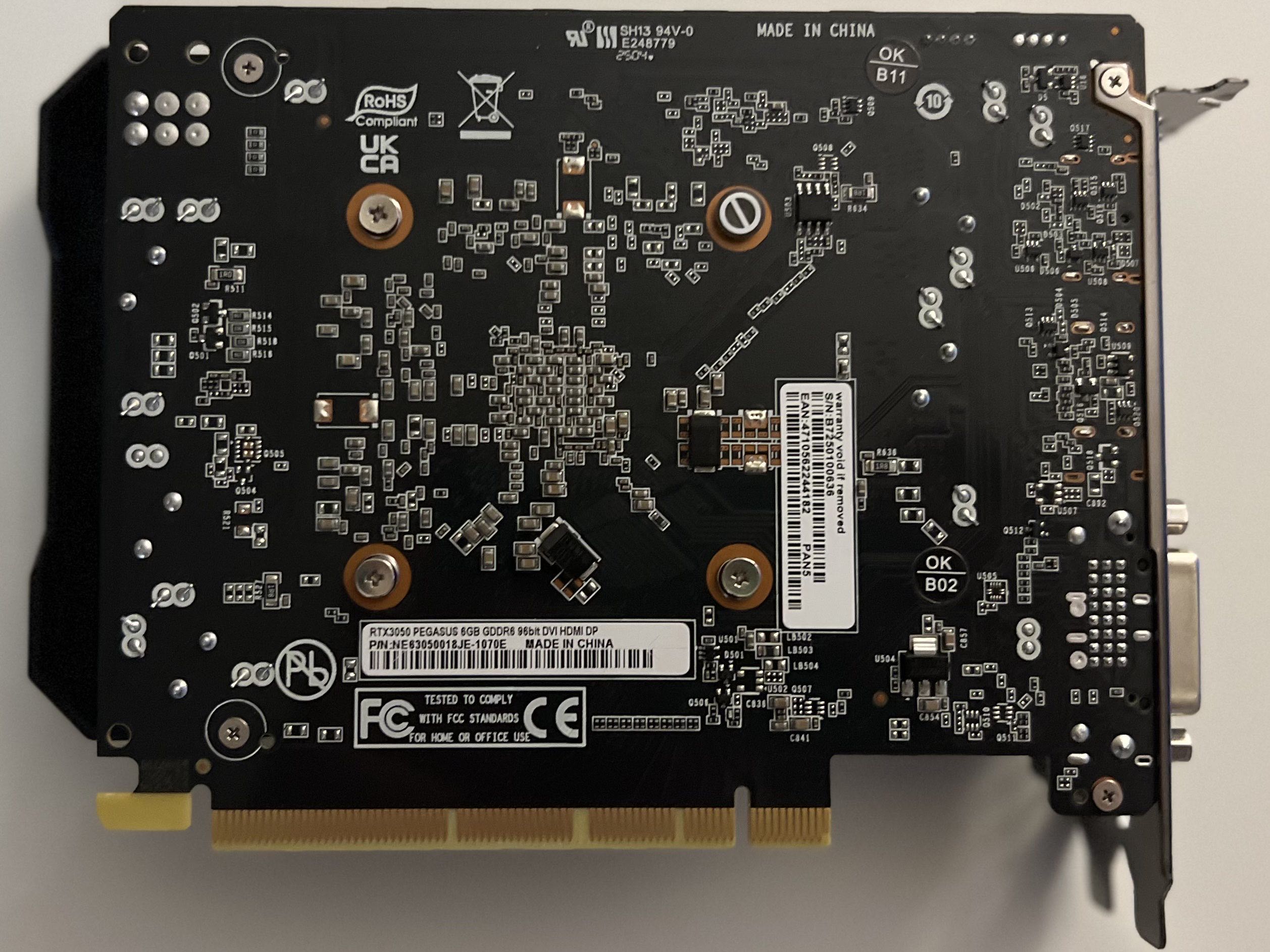 RTX 3050 näytönohjain käytettynä – Gainward Pegasus 6GB, 6 kk takuu - Image 2