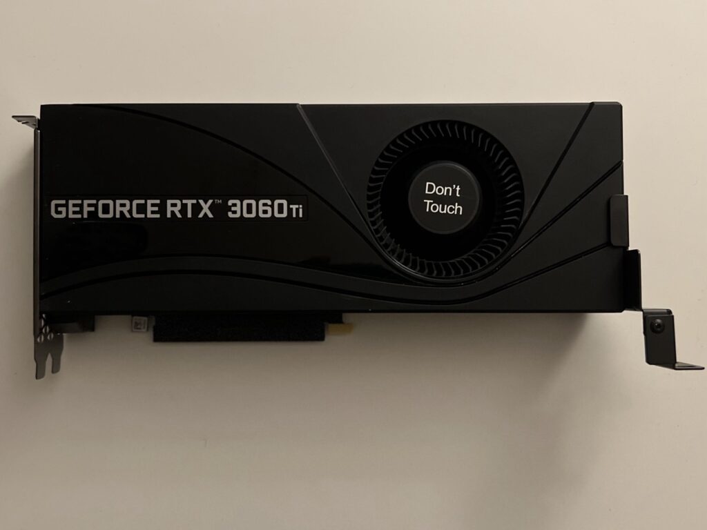 RTX 3060 Ti näytönohjain käytettynä