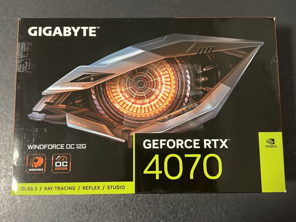 RTX 4070 näytönohjain käytettynä