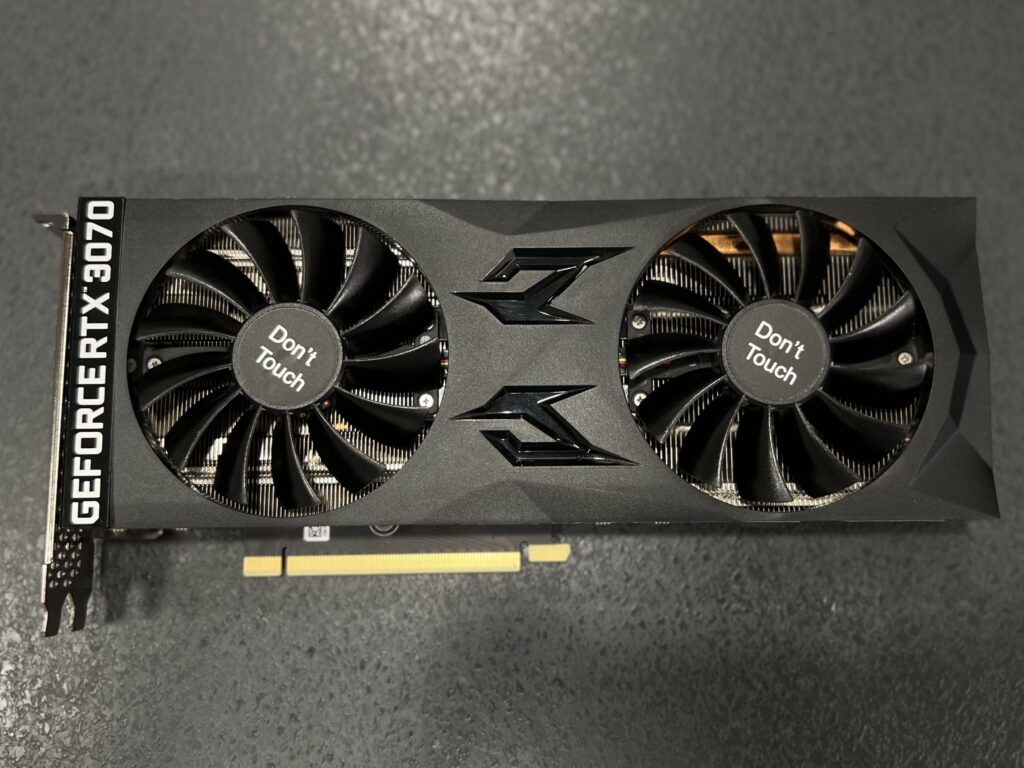 RTX 3070 näytönohjain käytettynä