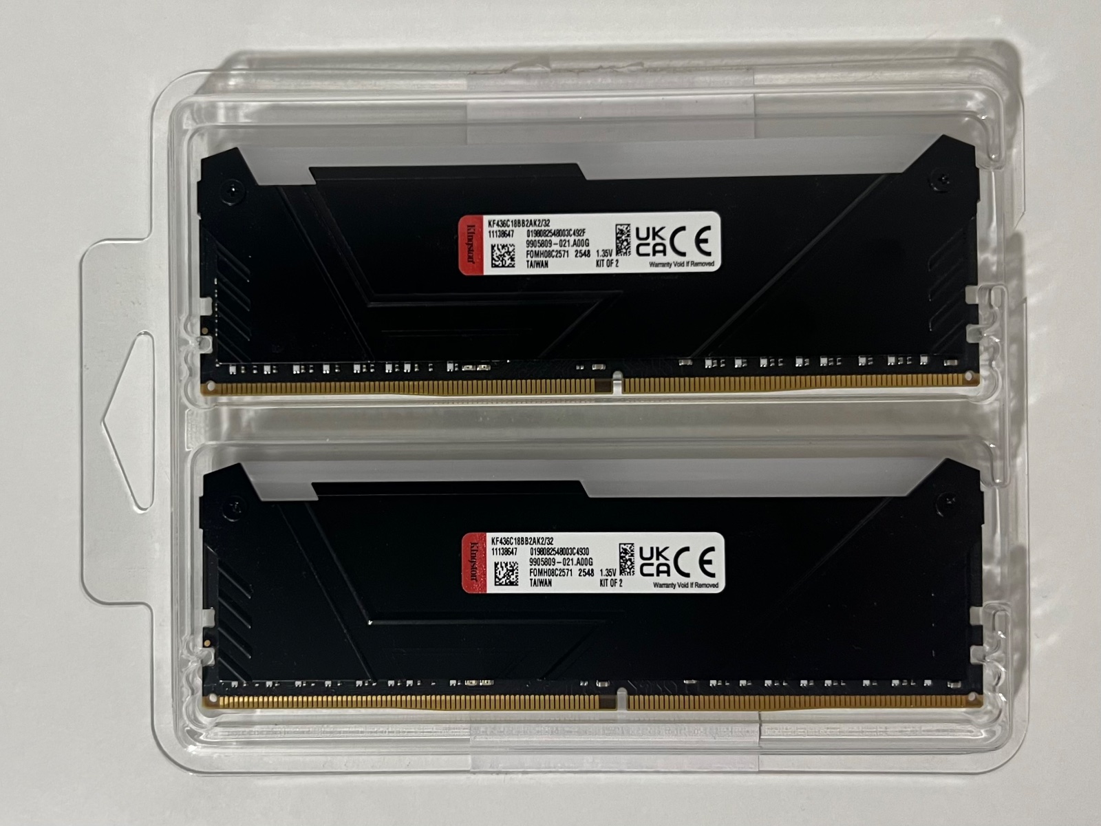 Kingston Fury beast RGB DDR4 32GB (2x16GB) 3600MHz CL18 muisti, 6 kuukauden takuu