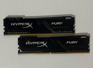 Kingston HyperX Fury Black DDR4 16GB (2x8GB) 3200MHz CL16 muisti, 6 kuukauden takuu