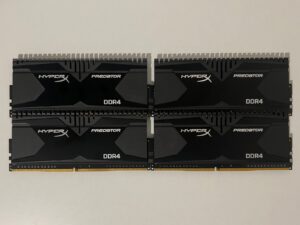 Kingston HyperX Predator DDR4 16GB (4x4GB) 2133MHz CL13 muisti, 6 kuukauden takuu