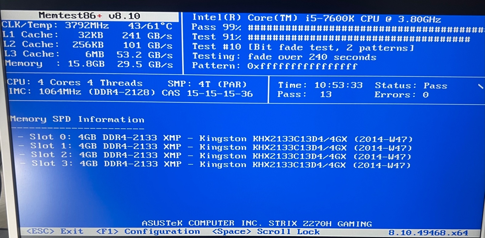 Kingston HyperX Predator DDR4 16GB (4x4GB) 2133MHz CL13 muisti, 6 kuukauden takuu
